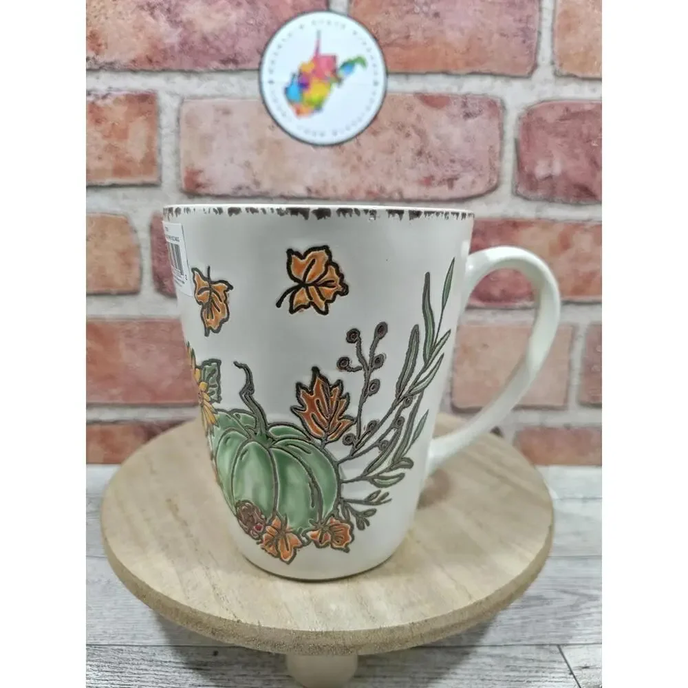 2021 Eli + Ana Saddlebrook Farm Green Pumpkin 16 oz Coffee Cup Mug 75082